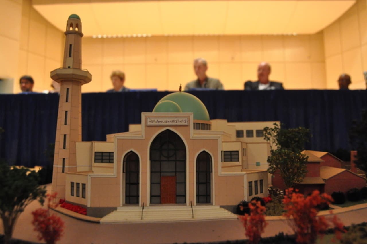 This model of the mosque proposed for Norwalk was shown during a Zoning Commission's public hearing in 2012. 