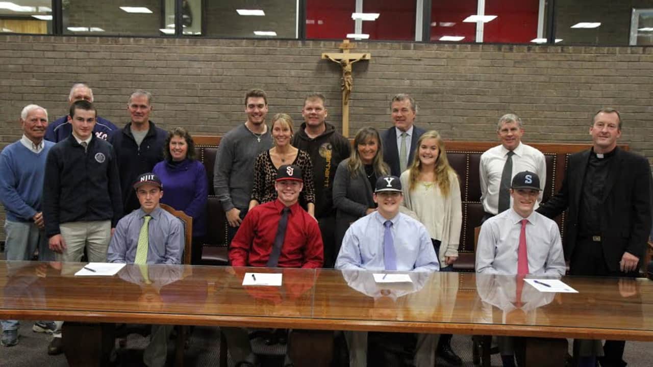Kennedy Catholic students sign letters of intent to play sports in college.