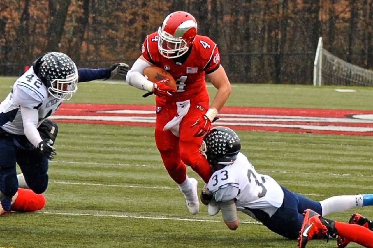 Frank Cognetta is New Canaan's leading rusher with 673 yards and six touchdowns this year.