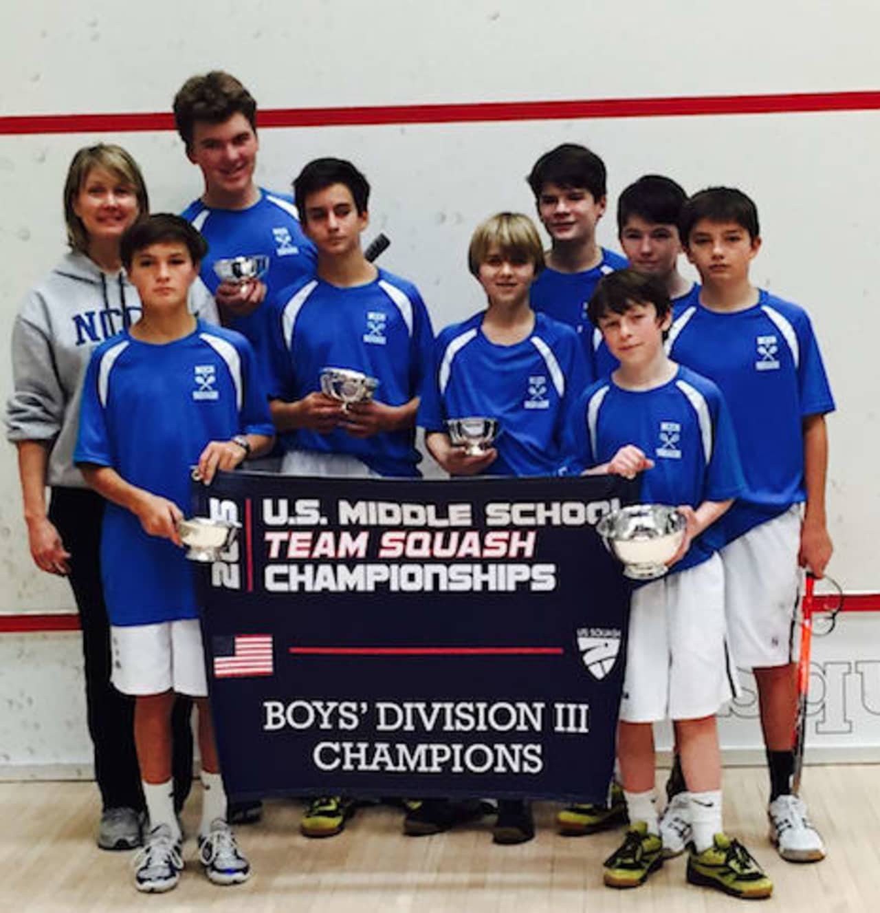 New Canaan Country School Boys Squash Team won the Division III national title at Yale University.