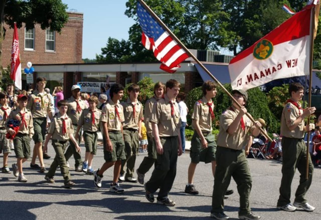 New Canaan will hold its Memorial Day parade on Monday.