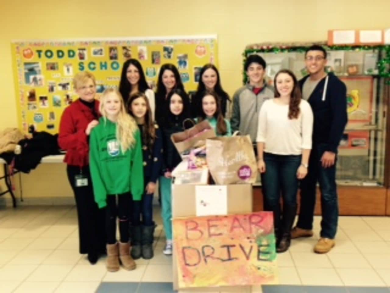 Students at Todd Elementary School, Briarcliff Middle School and Briarcliff High School worked together to collect toys. 