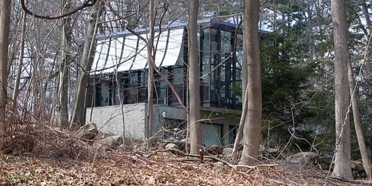 The "Wiley House" in New Canaan, a midcentury modern home built in the 1950s by Philip Johnson, recently came on the market for $14 million.