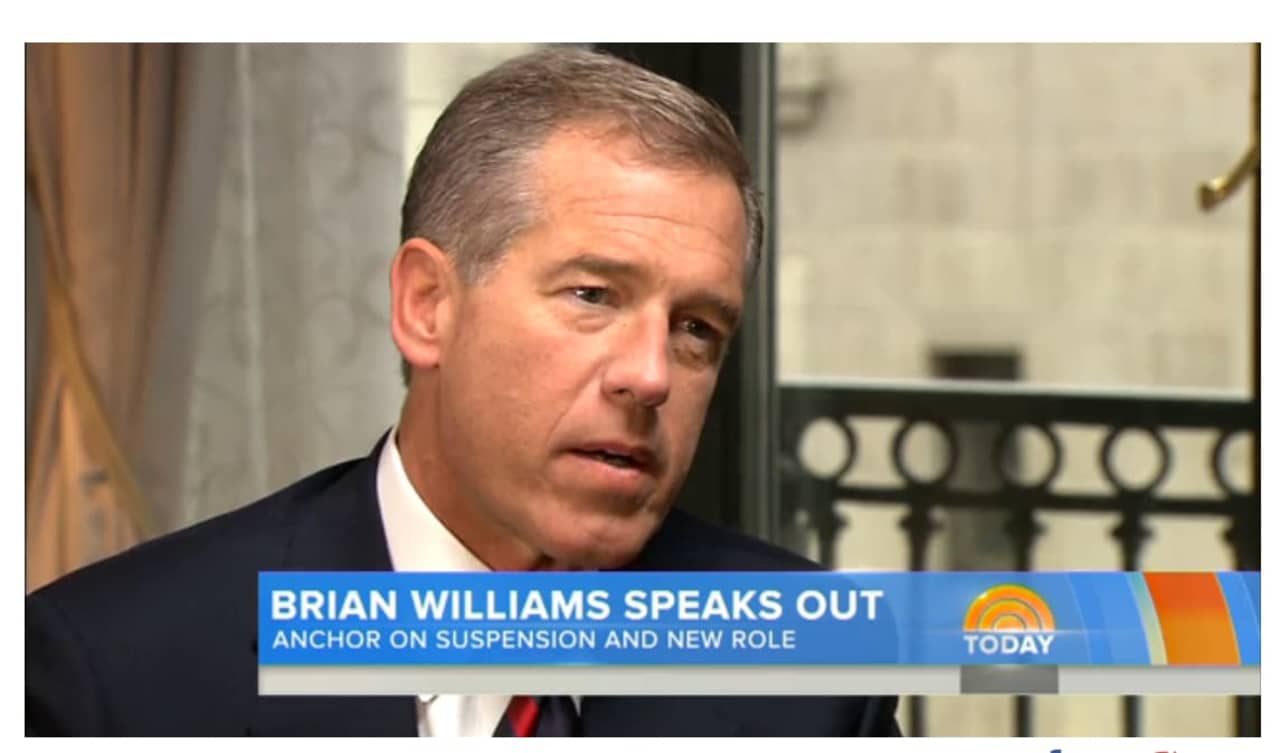 Brian Williams gave his first interview to his colleague, Matt Lauer of "Today."