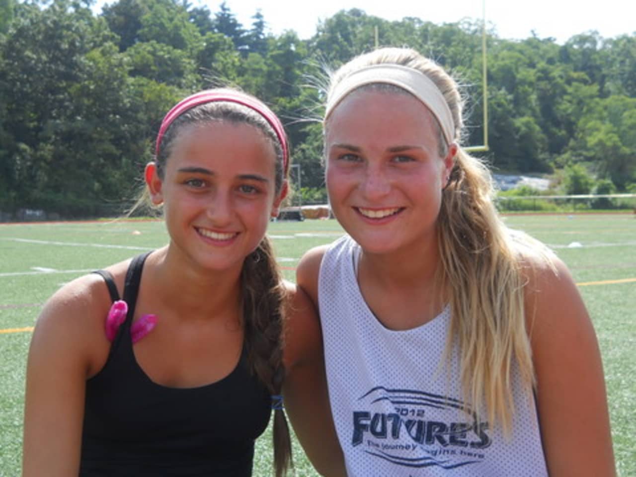 Harrison's Michelle Loguidice, left, and Kaitlyn Gotte, right, and their Hudson Valley teammates will compete in the National Field Hockey Festival Wednesday through Sunday in Florida.