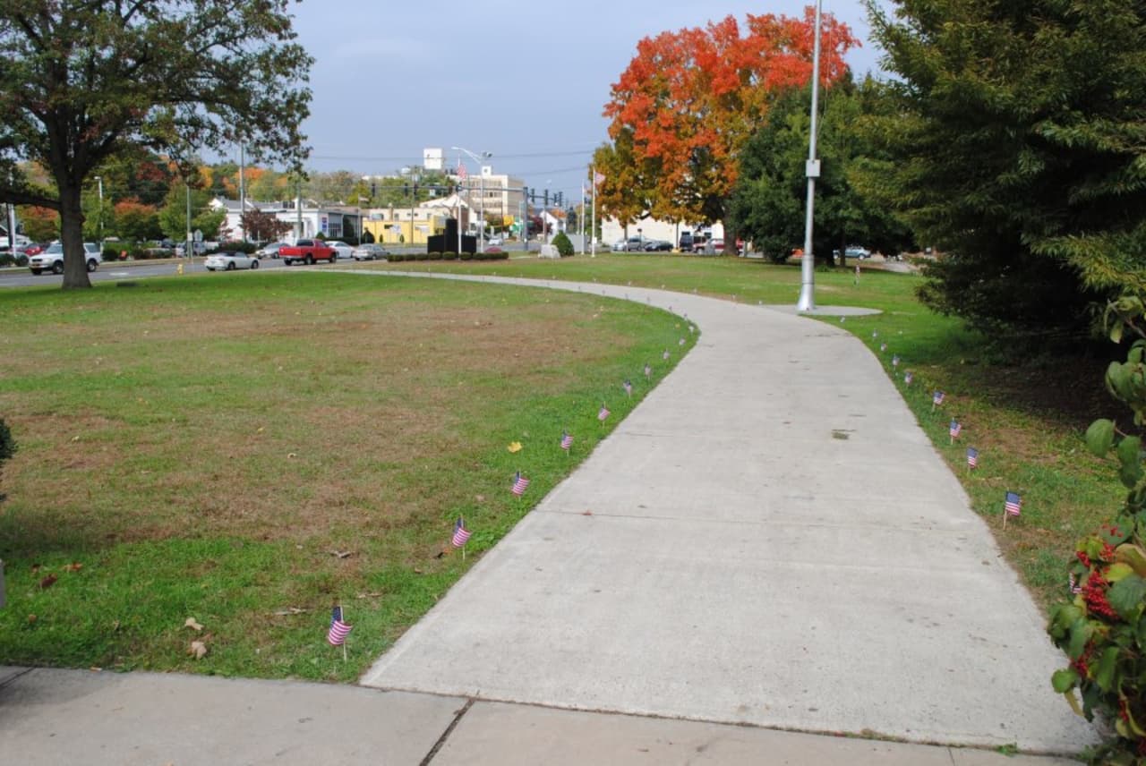 The Veterans' Walkway of Honor in Danbury will be made of commemorative bricks honoring those who have served in the military.