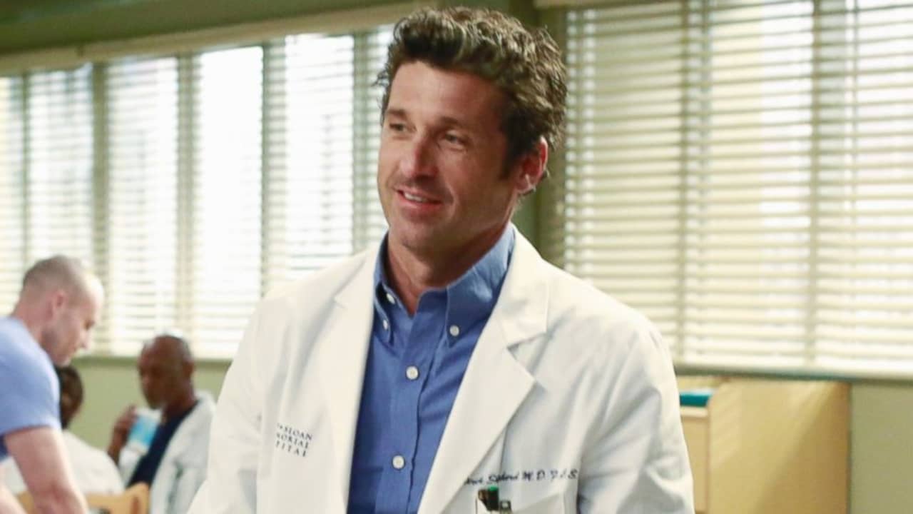 Patrick Dempsey in his role as Dr. Derek Shepherd on "Grey's Anatomy."
