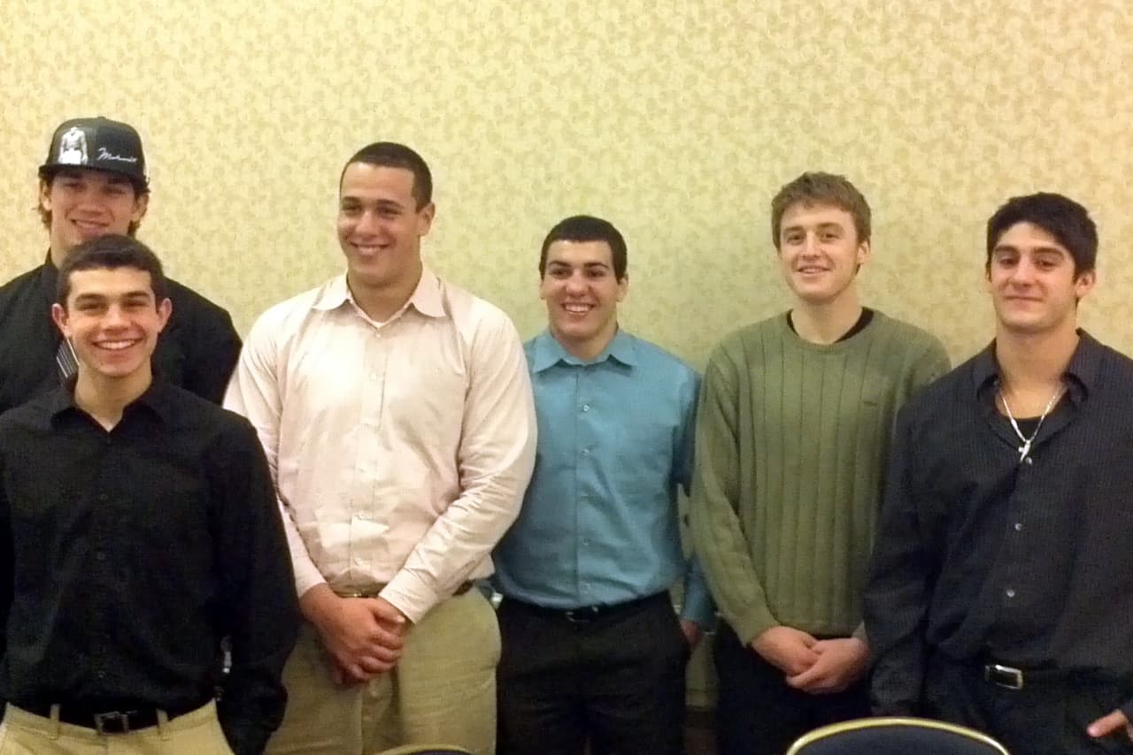 Members of the Somers High School football team attended the Section 1 Banquet in White Plains.