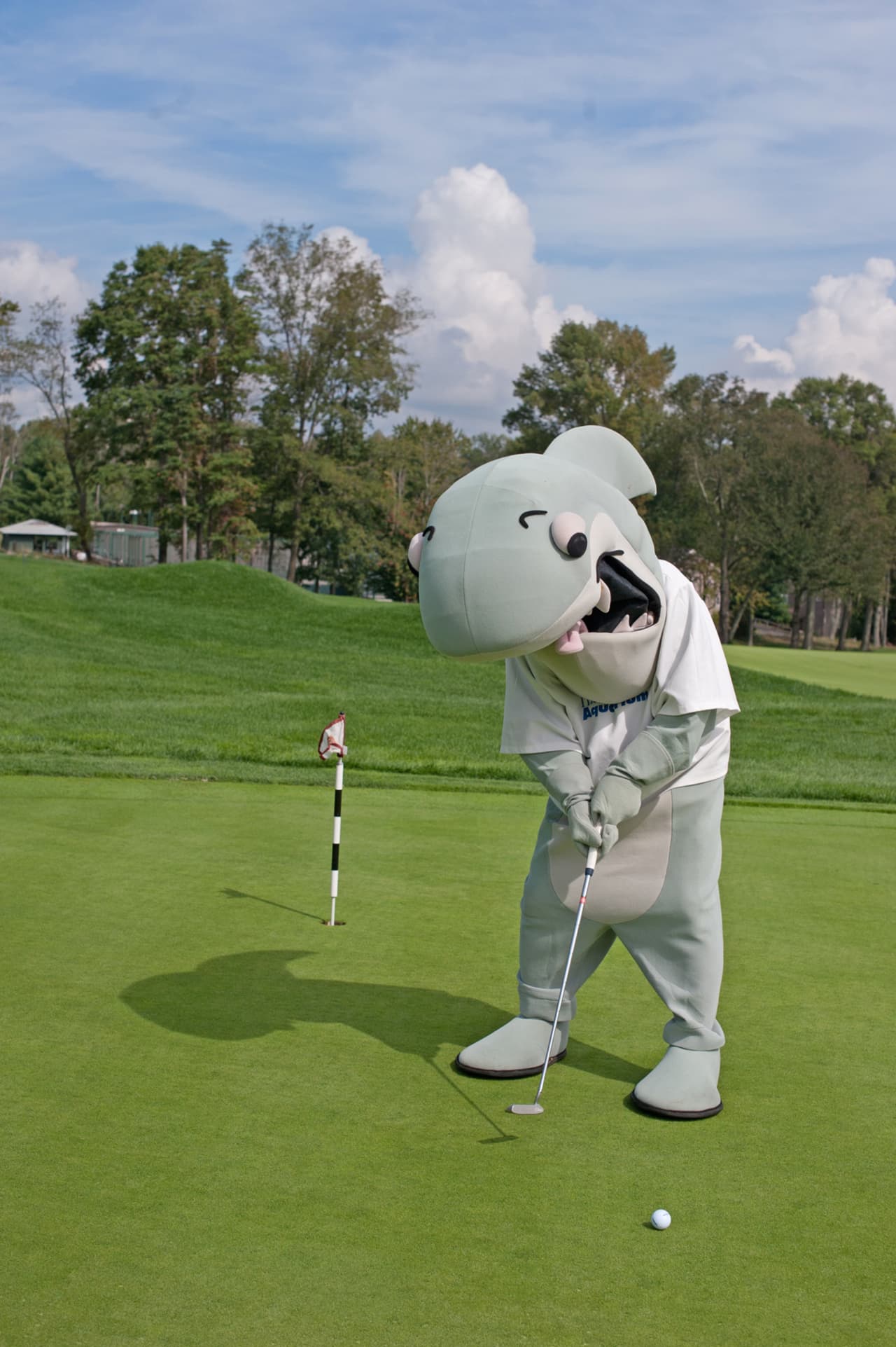 Join Sharky Oct. 5 at the Wee Burn Country Club in Darien for The Maritime Aquarium at Norwalks 5th Maritime Golf Classic.  