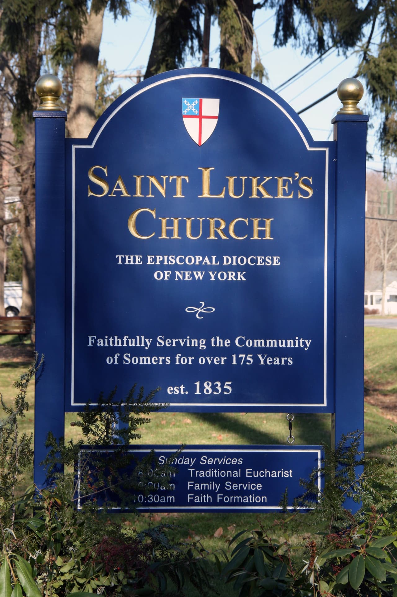 St. Luke's Episcopal Church is located on Route 100 in Somers.