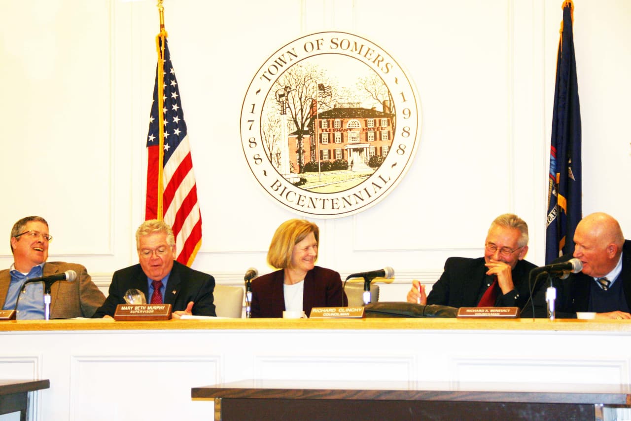 The Somers Town Board adopted the budget at last week's meeting.