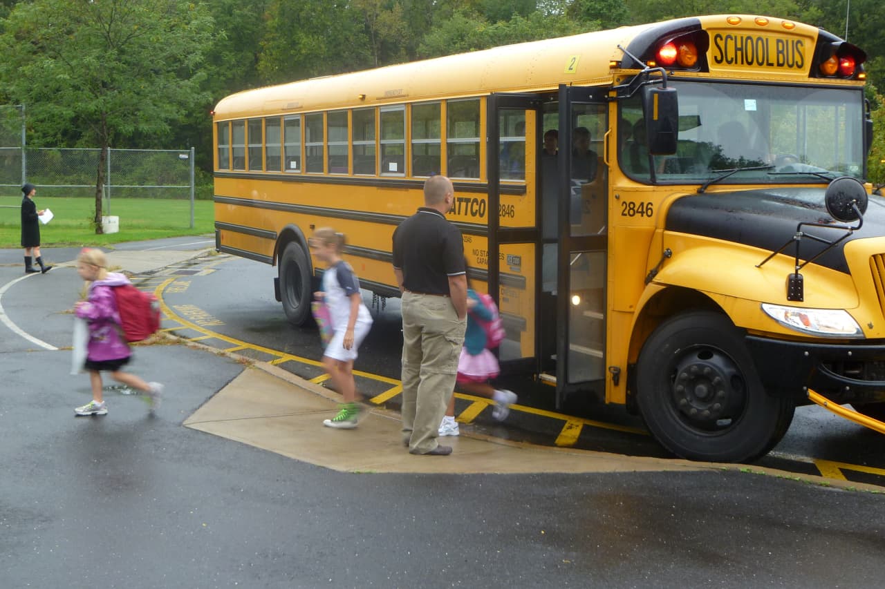 Teachers at New Canaan Public Schools get their students back in a normal routine on Monday, the first day since a school shooting incident an elementary school shooting in Newtown. 
