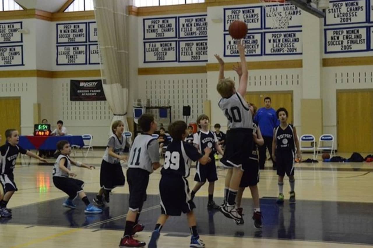 New Canaan children are invited to compete in a free throw shooting competition Sunday at New Canaan High School.