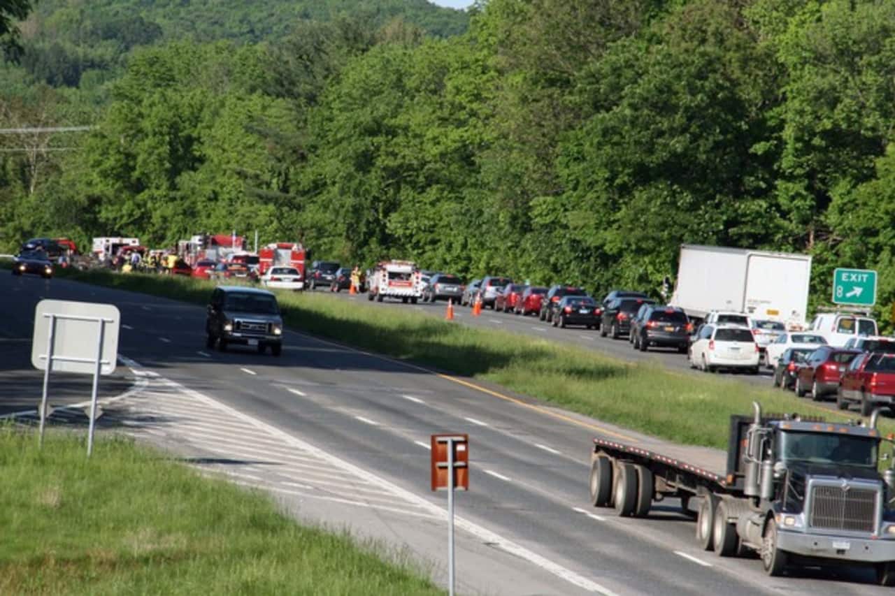 State Police in Somers held a Speed Enforcement Initiative on I-684 Saturday and issued more than 70 speeding tickets to prevent accidents like this one that occured on I-684 in North Salem in May. 