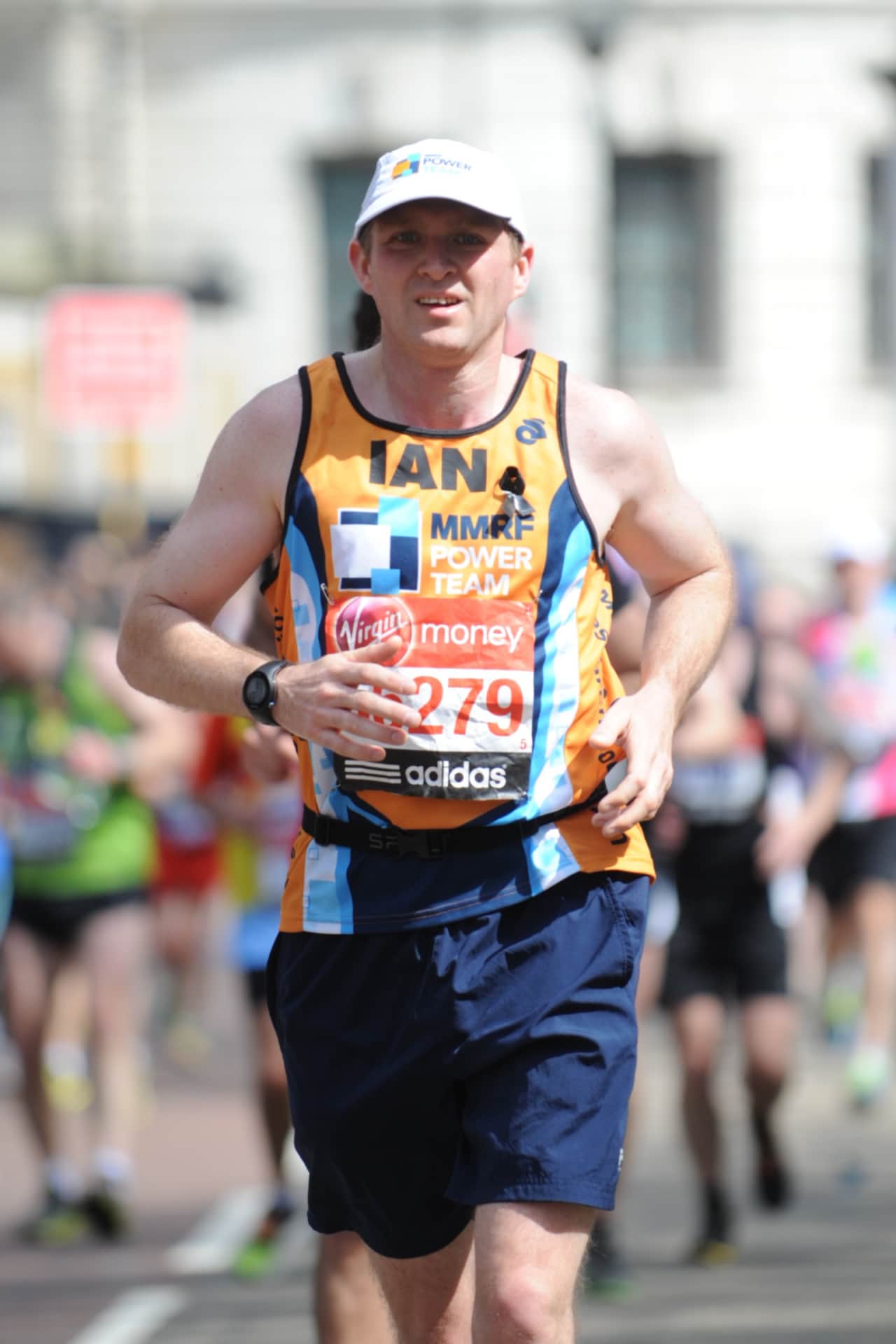 Ian Duplock of New Canaan ran in the London Marathon on Sunday, less than a week after the tragedy at the Boston Marathon.