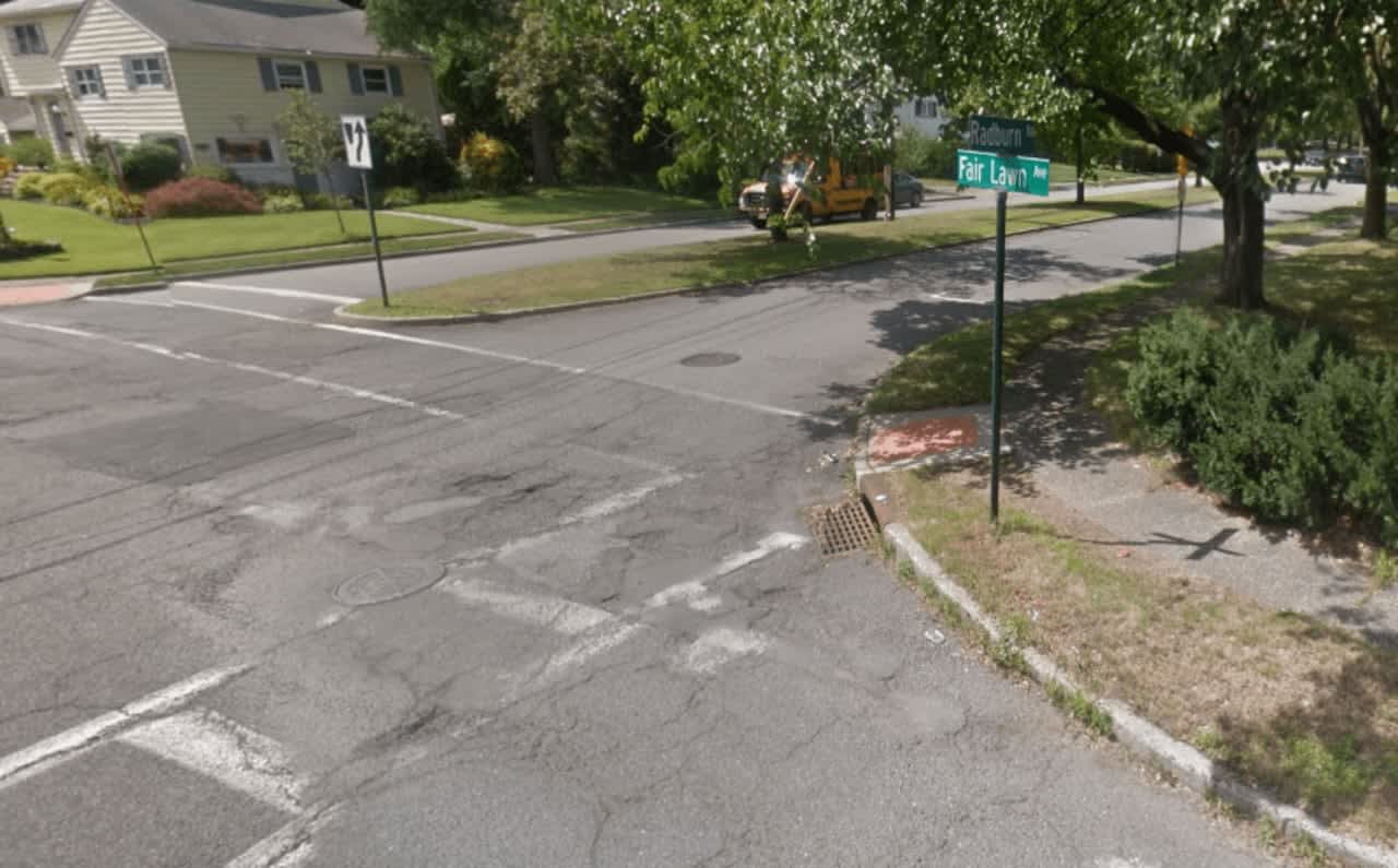 The victim was in the crosswalk headed across Fair Lawn Avenue at Radburn Road.