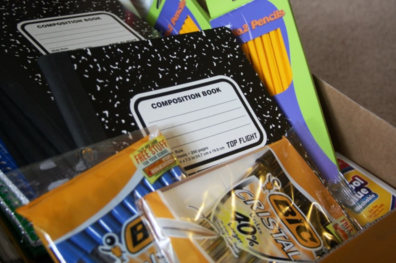 A school-supplies drive will continue until Sept. 12.
