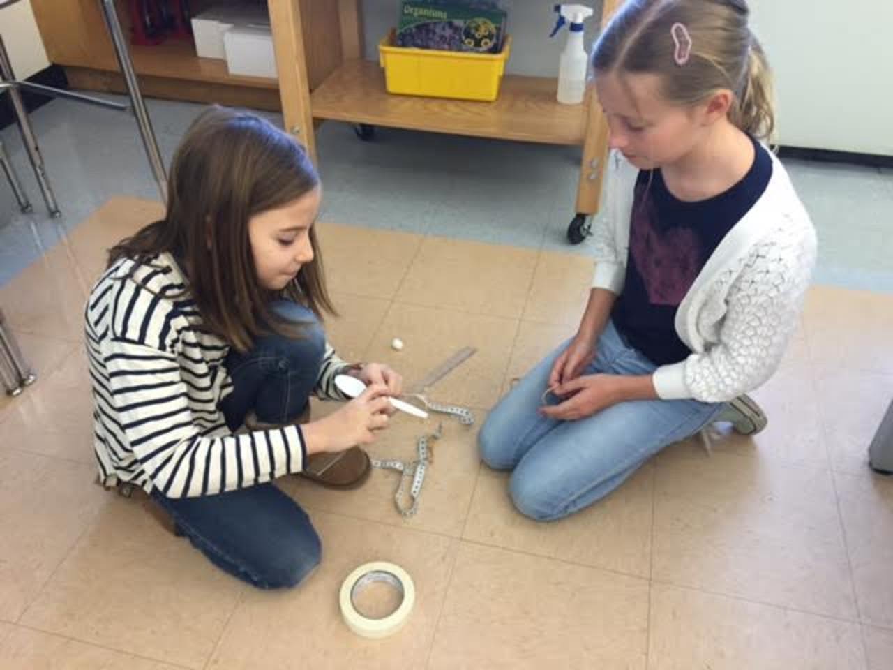 Bronxville Elementary School fourth-graders created their own catapults during a unit study on energy.