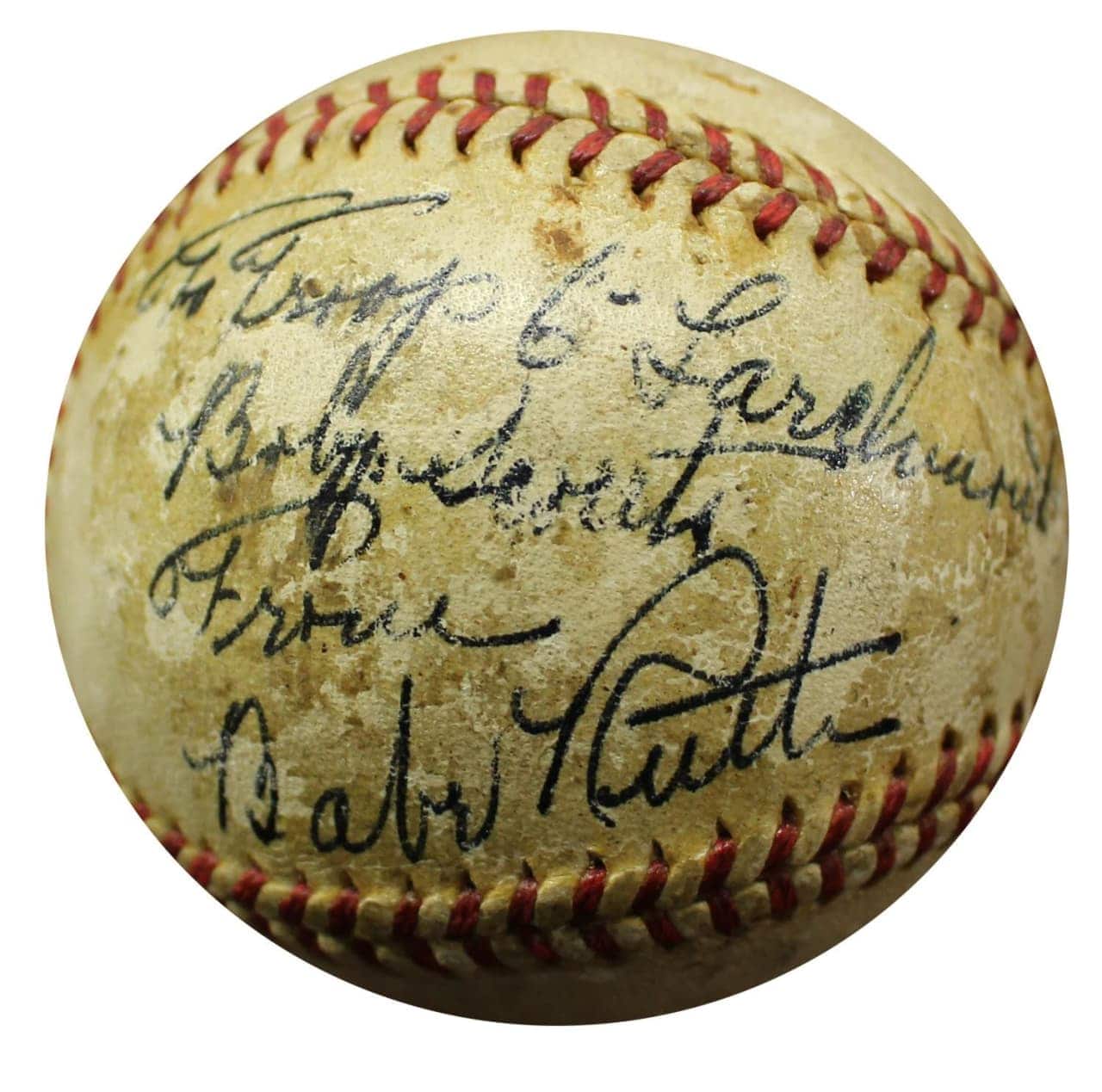 A baseball signed by Babe Ruth is being auctioned to benefit the Westchester-Putnam Boy Scouts.