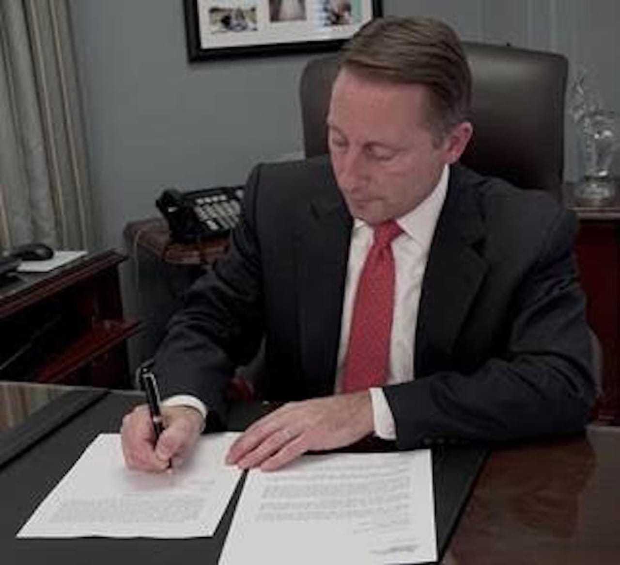 Westchester County Executive Rob Astorino vetoed a Board of Legislators budget that included a 2 percent tax hike on Monday.