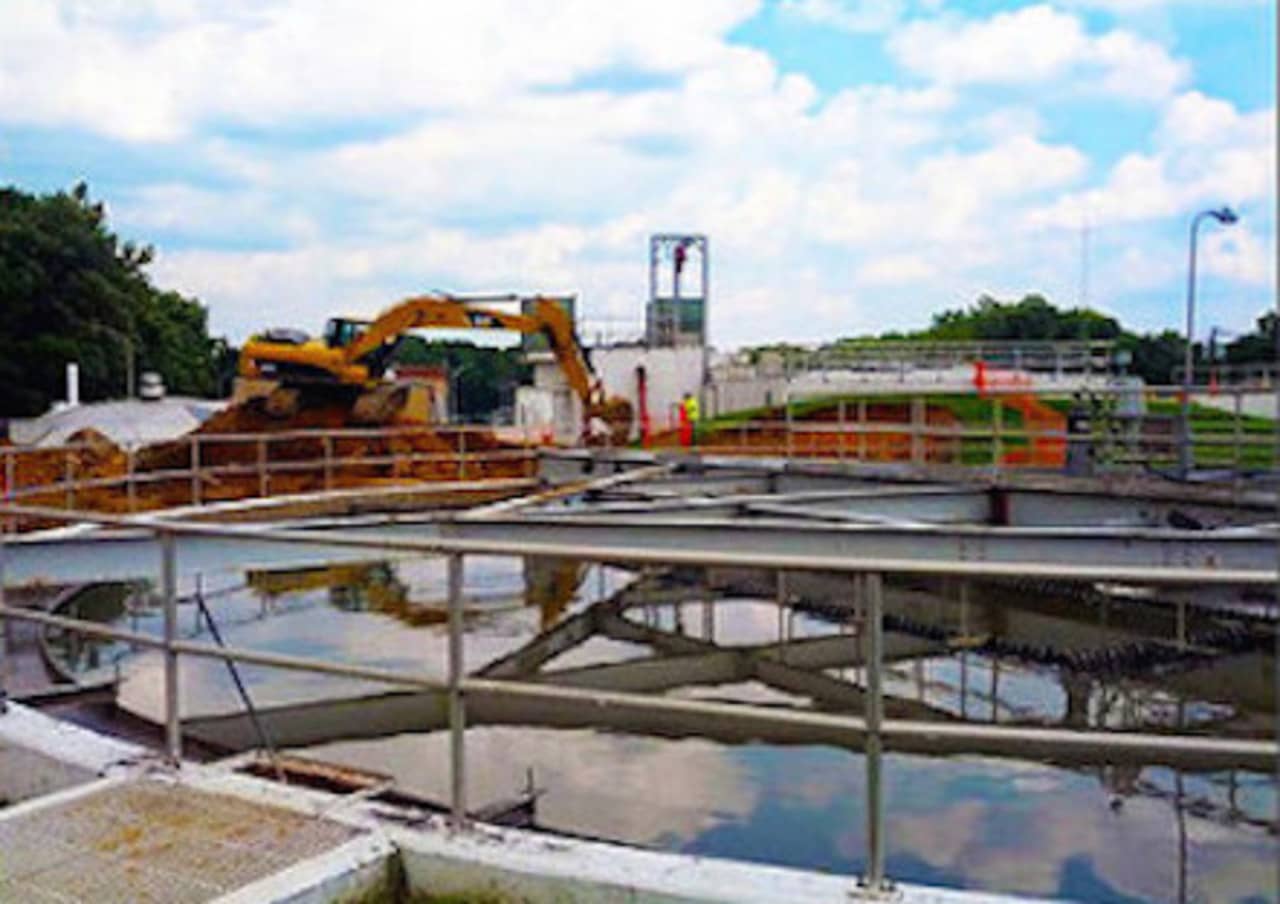 A wastewater treatment plant in New Jersey.