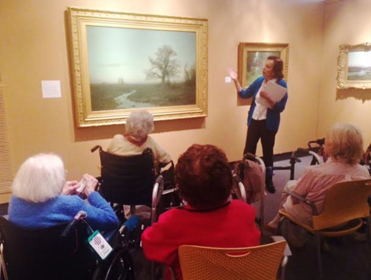 Waveny Care Center residents enjoyed a trip to Bruce Museum in Greenwich, where they saw impressionist landscapes by American painter, Charles Harold Davis. 