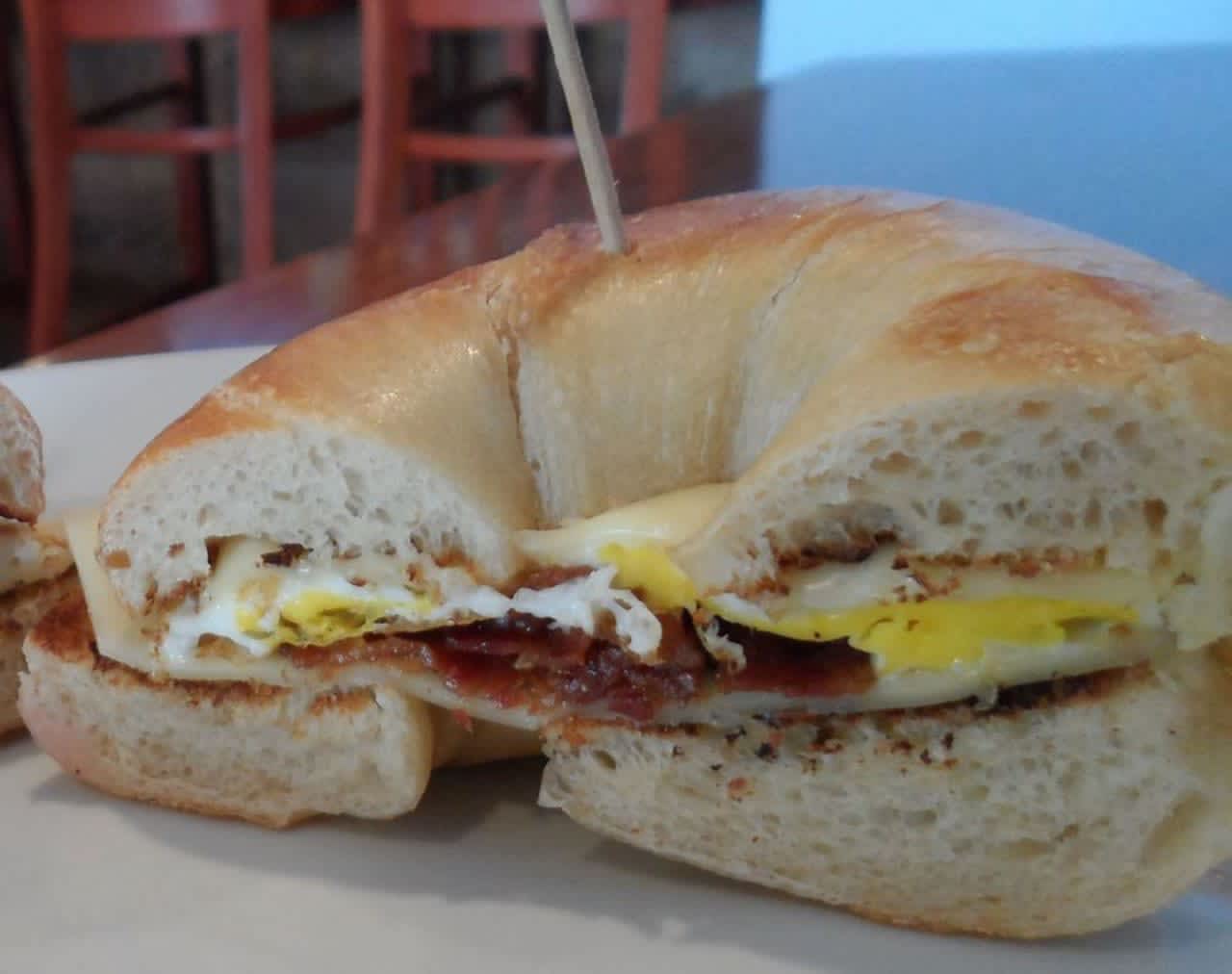 Yianni's Cafe in Brigantine is known for its savory bagel sandwiches like the ‘Meat Lovers’ (egg, bacon, pork roll, sausage patty and cheese) and the ‘Shore Favorite’ (egg, avocado, bacon and cheese).