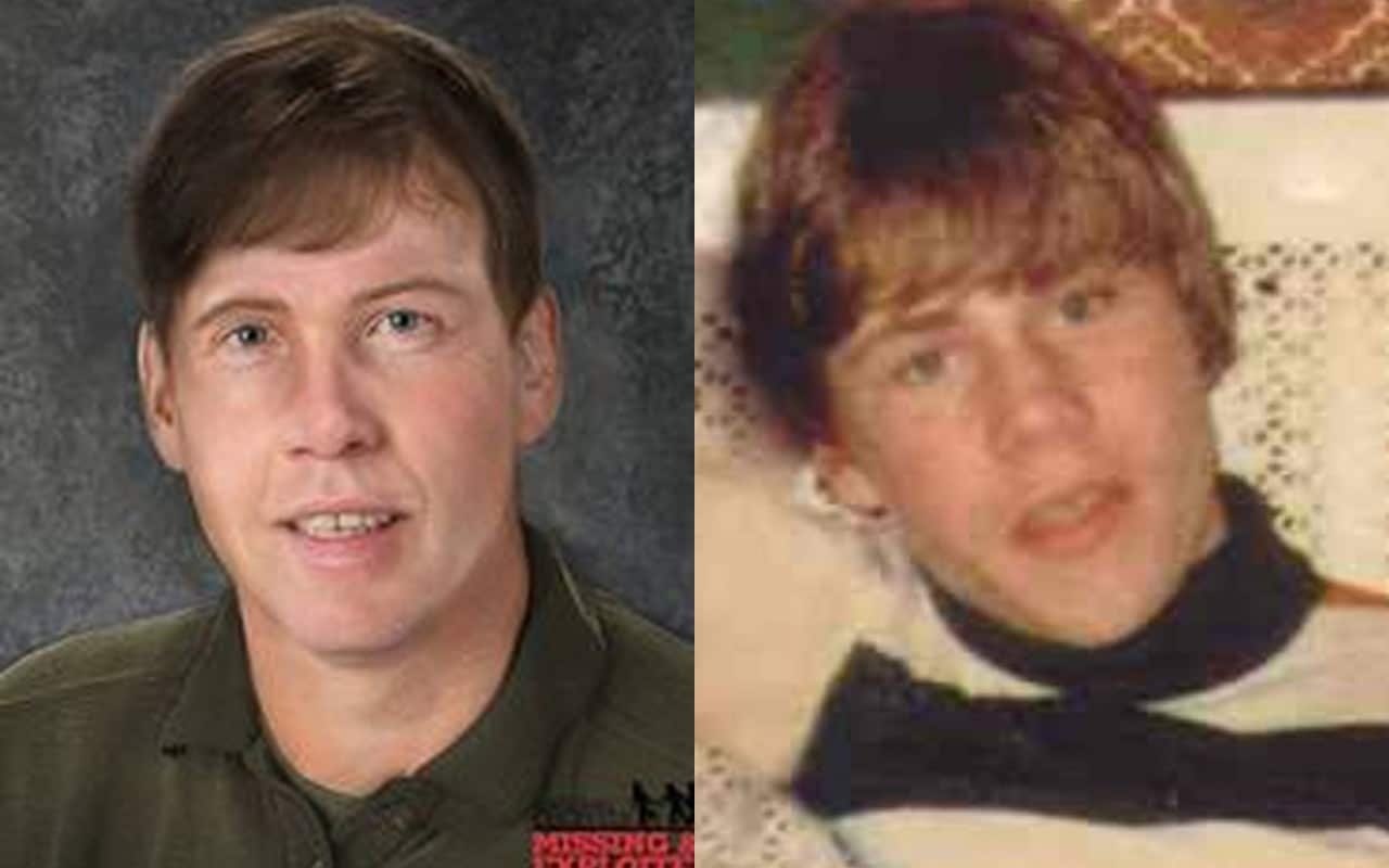 Dobbs Ferry native Martin Crumblish (right) when he went missing and a progression model of what he may look like today.