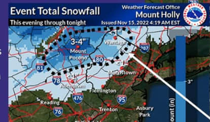 First Snowflakes Of Season Could Fall Across Poconos, Part Of NJ; Rest Is Rain