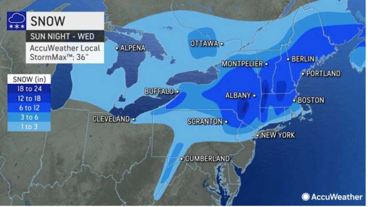 Latest Forecast Calls For Up To 18 Inches Of Snow In Parts Of NJ As Noreaster Nears