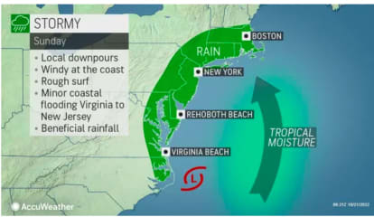 These Areas Will See Heaviest, Steadiest Rainfall, Strongest Winds From Coastal Storm System