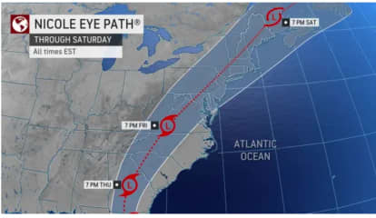 Nicole Expected To Become Hurricane, Bring Drenching Rain, Gusty Winds To Northeast