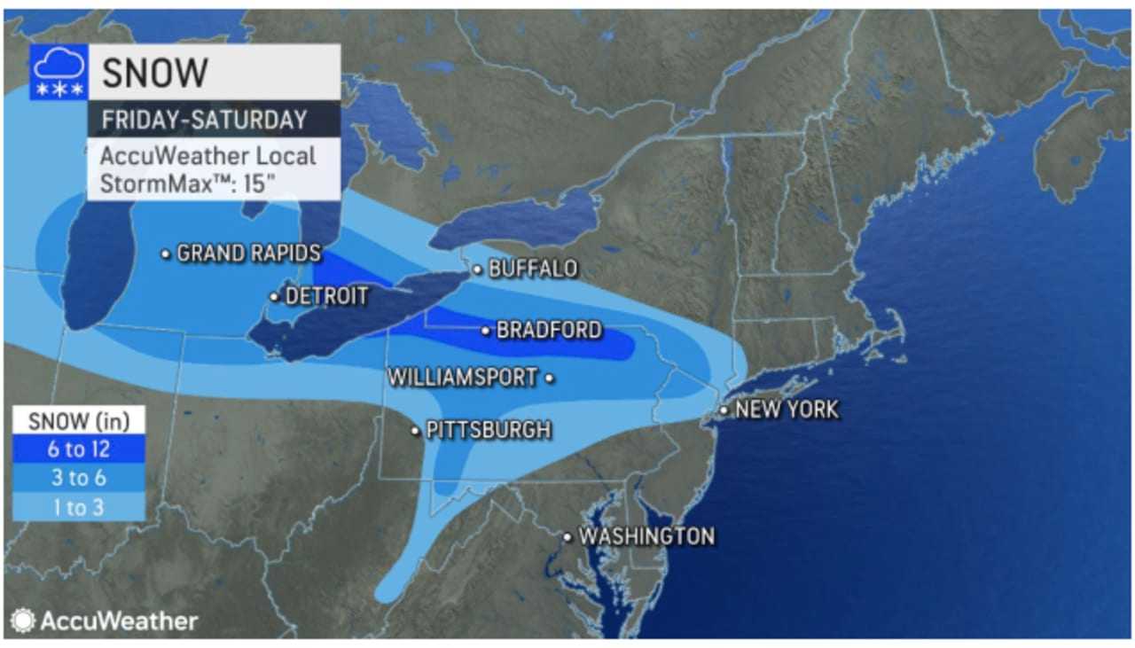 New Snowfall Projections Released For Winter Storm Headed To Region