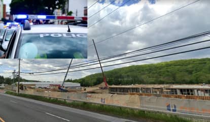 Crane Accident Injures 2 At Amazon Construction Site, Closes Road In Westchester