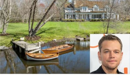 Take A Look Inside Matt Damon's Newly Purchased $8.5M Northern Westchester Estate