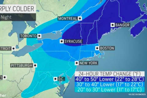 Blast Of Arctic Air Headed To Northeast, Forecasters Say