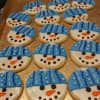 Snowmen cookies by Butterflake Bake Shop in Teaneck.