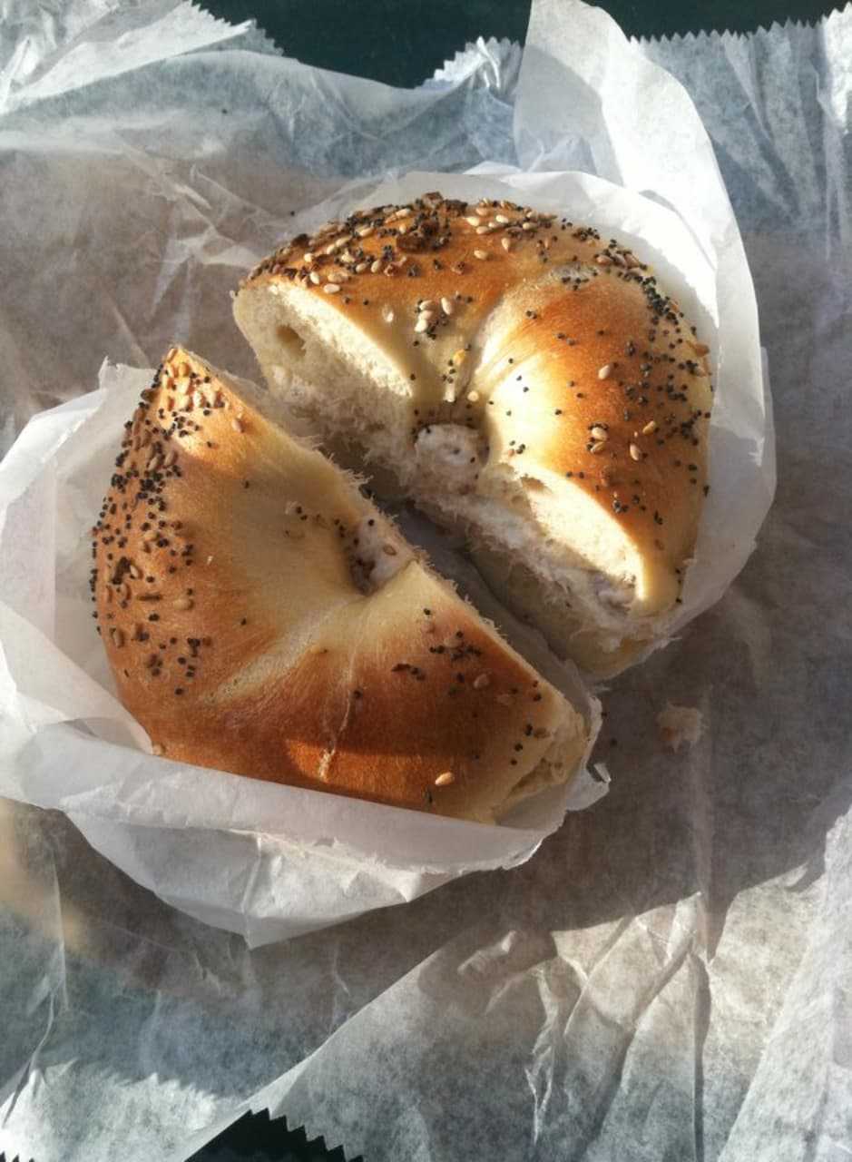 Breakfast at Teaneck Road Hot Bagels.