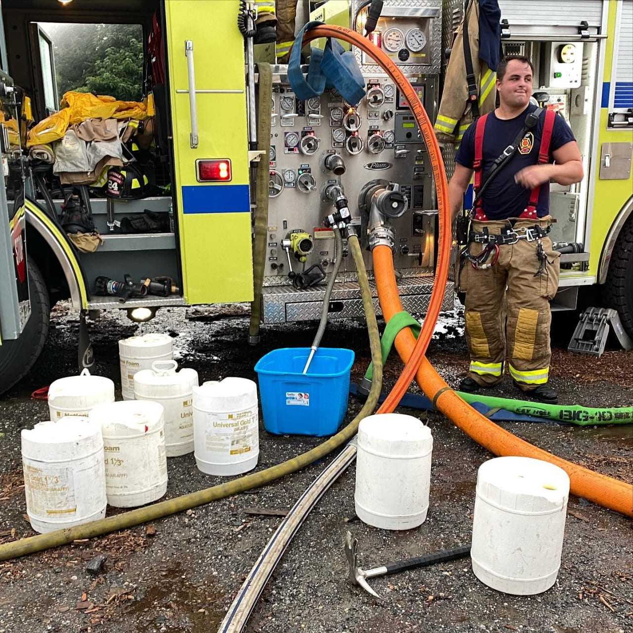 A difficult fire broke out at the Hartsdale Greenhouses.