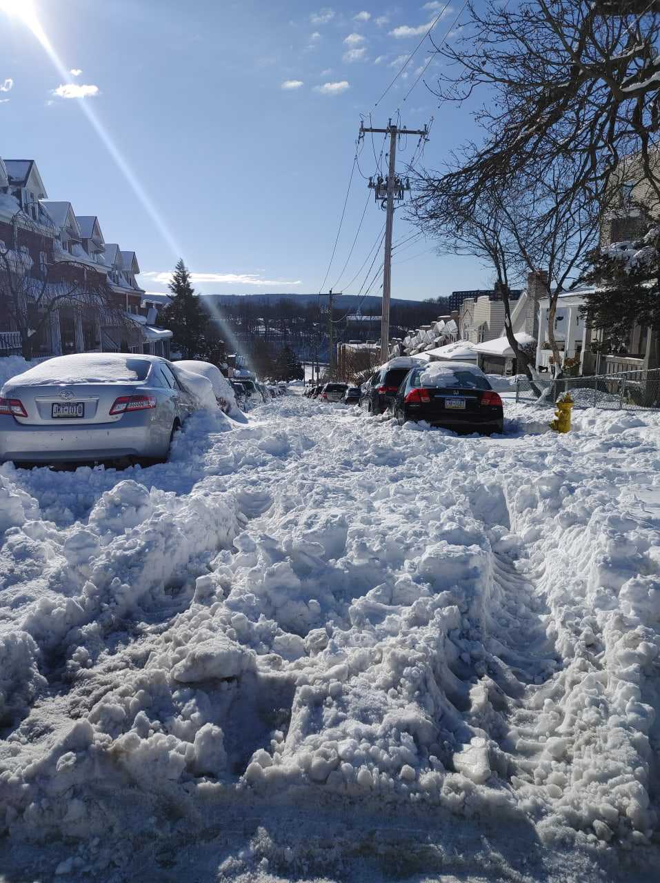 An entire block — near the intersection of West Fairview Street and 15th Street — has yet to receive any attention from the city’s snow removal crews, a local resident says.