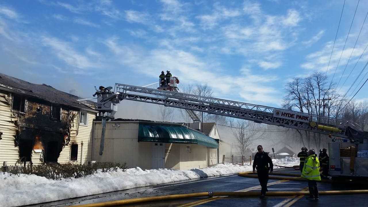 Multiple fire departments battled a large fire at Joseph's Steakhouse.
