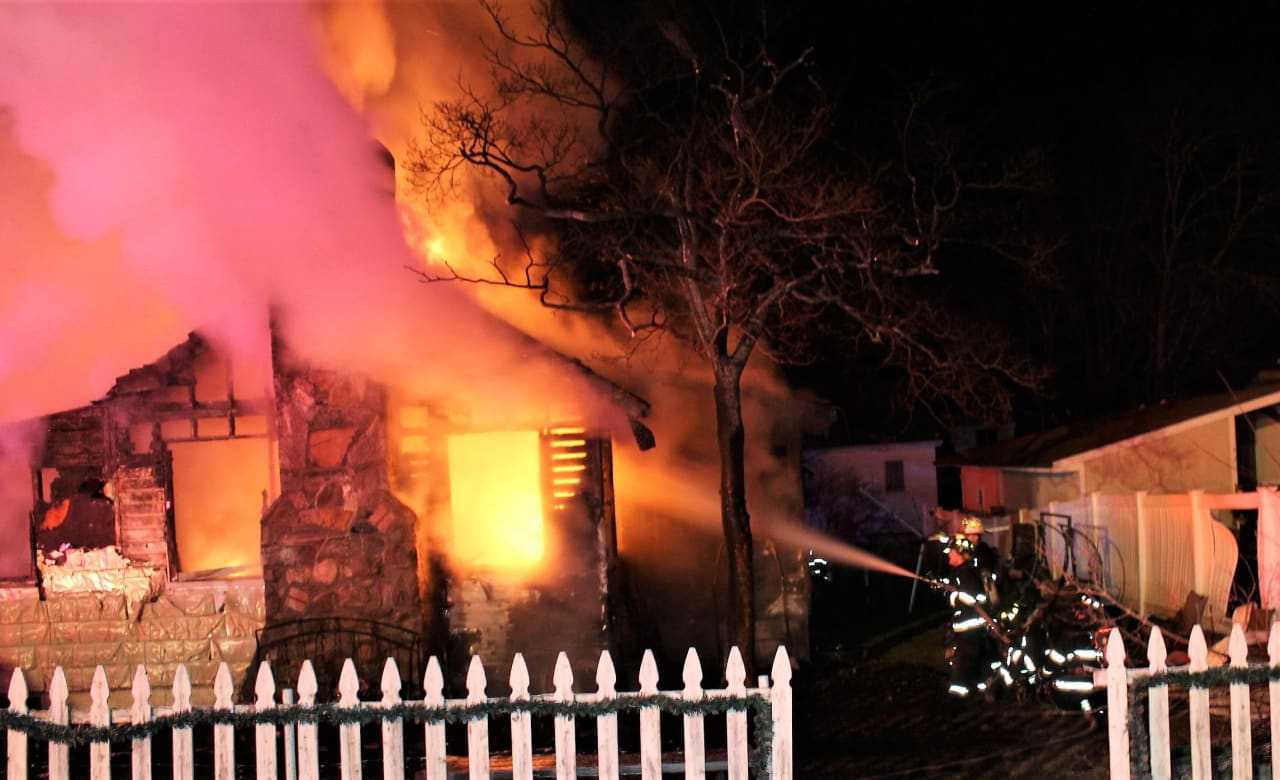 A fire tore through a Putnam County residence overnight.