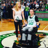 Old Tappan's Kaitlyn Kiely with boyfriend Matt Wetherbee at the TD Garden Tuesday, where both were honored by the Boston Celtics as "Heroes Among Us."