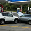 Person Sent To Trauma Center After 2-Car Crash In Front Of Croton-On-Hudson Gas Station