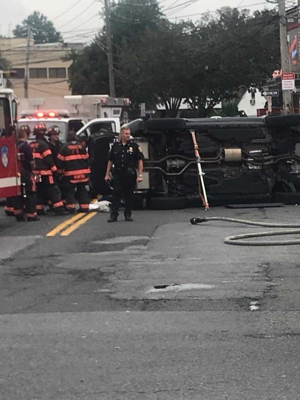 A man hit several other vehicles after losing control of his SUV.