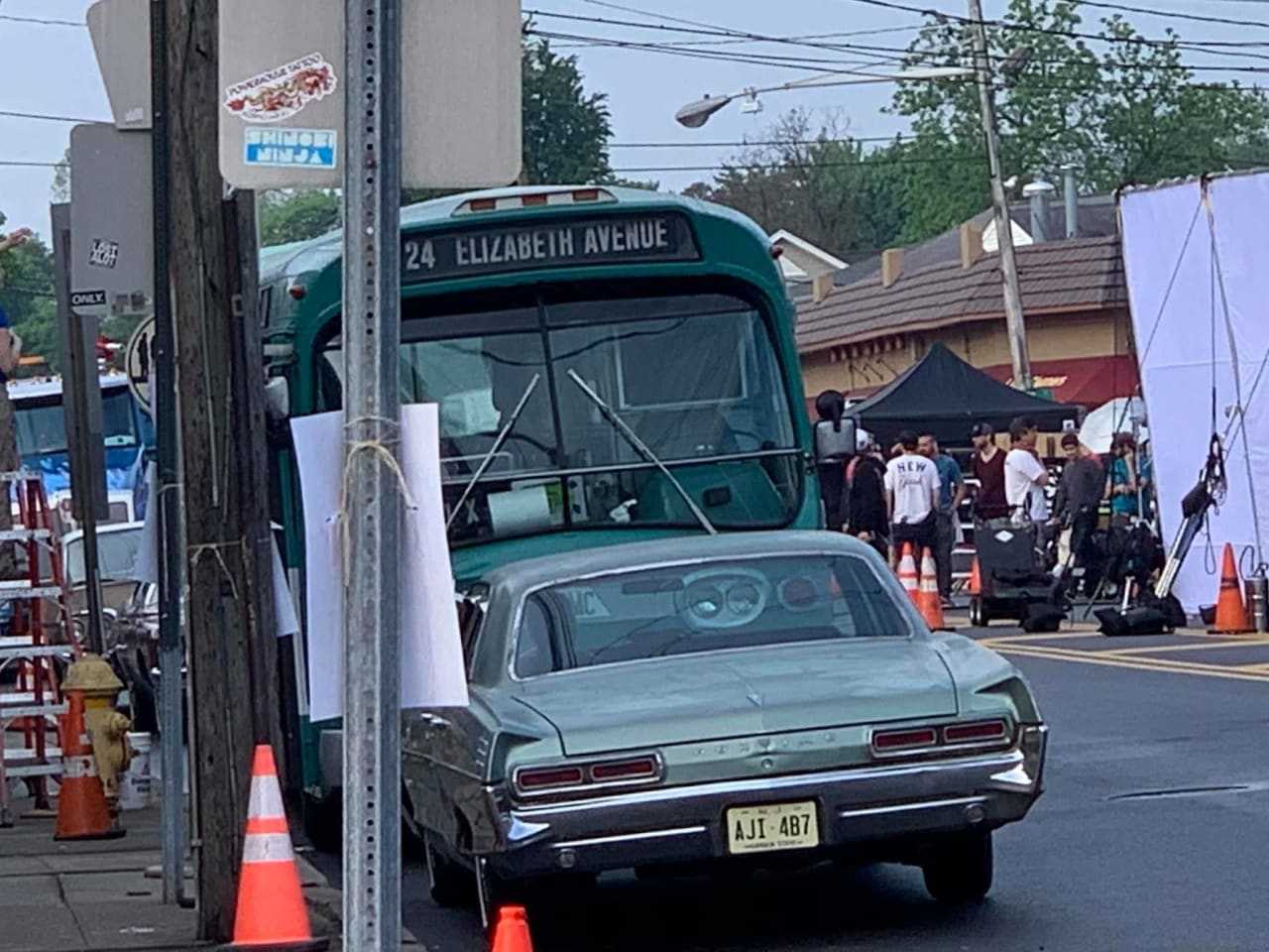 Another shot of Broad Street in Bloomfield Monday.