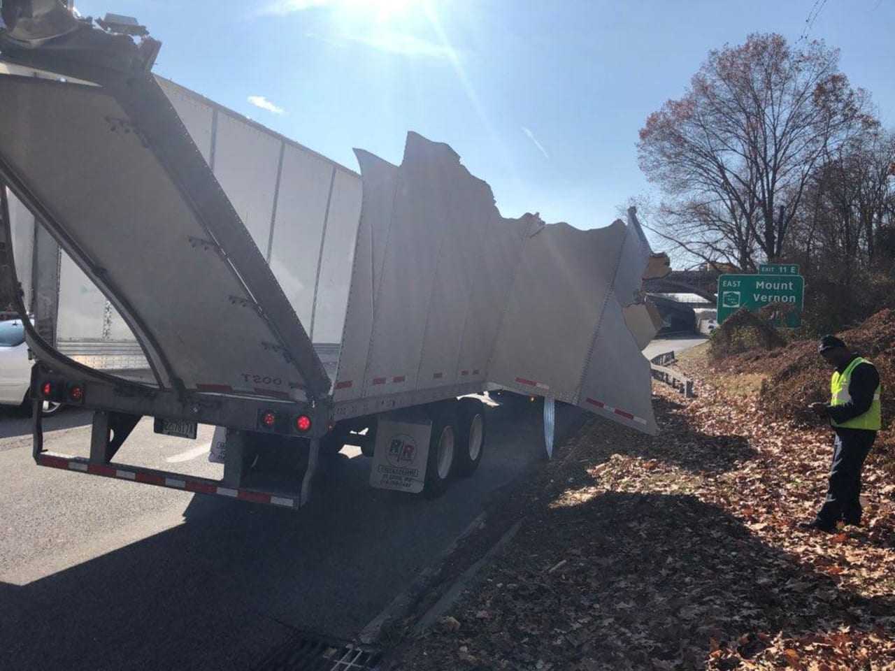 An out-of-state truck driver used his personal GPS and wound up on the Bronx River Parkway, where he slammed into a bridge overpass.