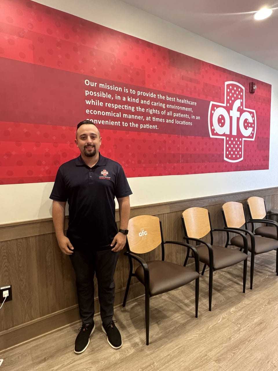 Jeff Perchuk became the independent owner and operator of AFC Haledon after he transformed an old pizzeria with his dad, Alex.