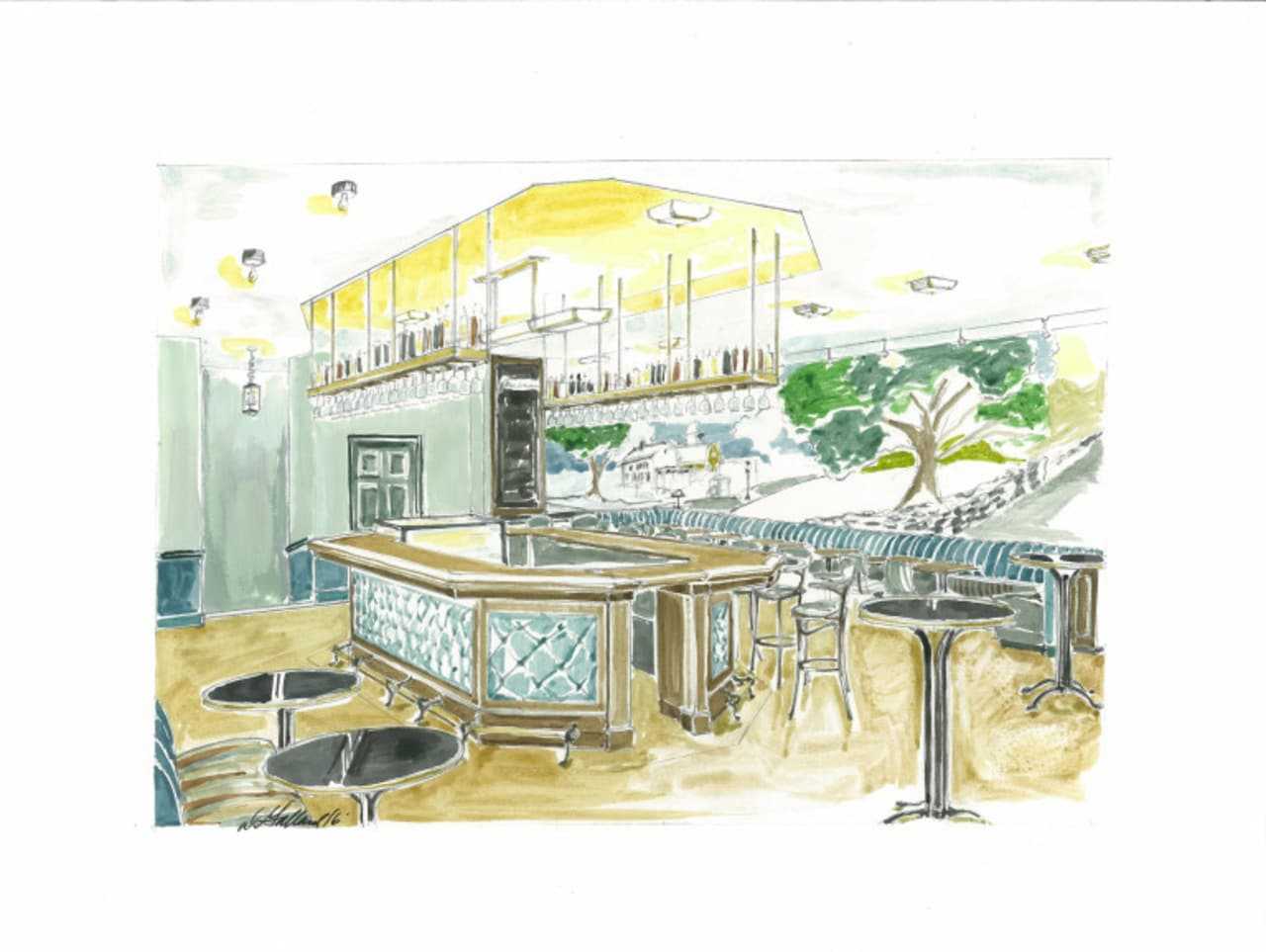A cafe at the Bedford Playhouse will be a place for the community to hang out and enjoy light fare.