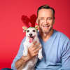TV star Clinton Kelly with his dog, Mary, adopted from Harrison's Pet Rescue. Kelly is matching donations to the non-profit animal shelter and made up pets for a magazine spread.